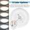 Luxrite 14 Inch LED Flush Mount Light 5CCT 2700K-5000K 25W 1875LM Dimmable Damp Rated Energy Star ETL LR23162-1PK - alternate 2